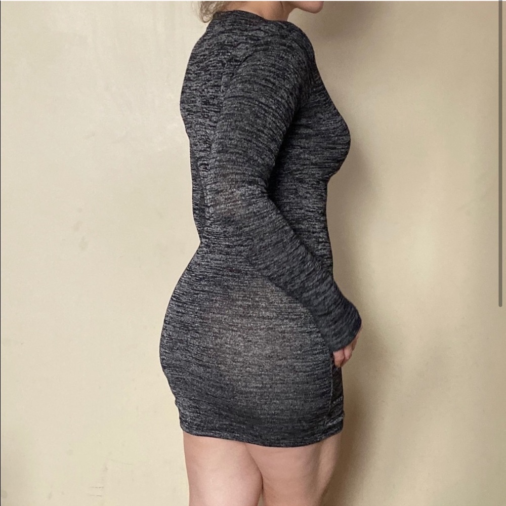 SIMPLE GREY DRESS - Picture 2 of 3